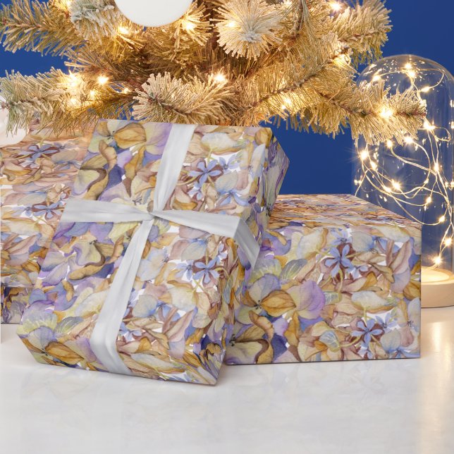 Papier Cadeau Aquarelle Botanique Feuilles Florales Boho (Vacances)
