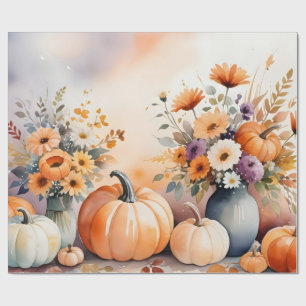 Papier Cadeau Aquarelle célébrant la chute