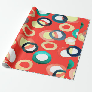 Papier Cadeau Aquarelle couleur aquarelle transparente motif