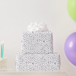Papier Cadeau Aquarelle de Confetti en ardoise Points Enveloppem