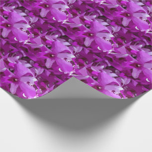 Papier Cadeau Aquarelle de fleur d'orchidée violette