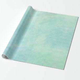 Papier Cadeau Aquarelle de teint bleu de noue de Mint Aqua
