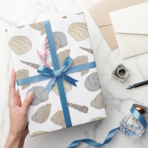 Papier Cadeau Aquarelle des côtes de mer