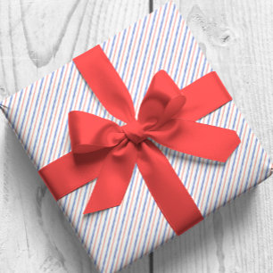 Papier Cadeau Aquarelle Diagonale rouge et bleue