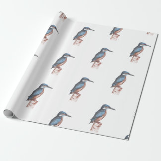 Papier Cadeau Aquarelle Kingfisher