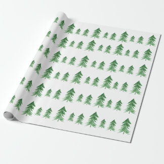 Papier Cadeau Aquarelle Papier d'enveloppement de l'arbre de Noë