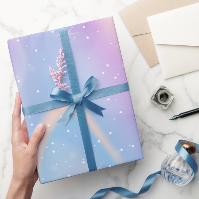 Papier Cadeau Aquarelle Rainbow multicolore (Cadeaux)