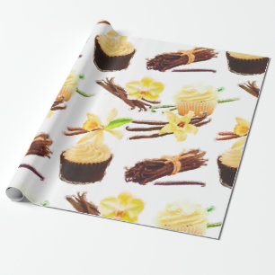 Papier Cadeau Aquarelle Sweet Vanilla Orchid