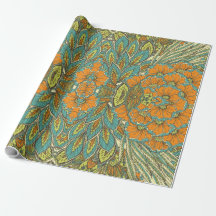Arabe Boho élégant Floral Peacock marocain