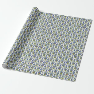 Papier Cadeau Arabe Traditionnel : Carrelage Iznik sans couture.
