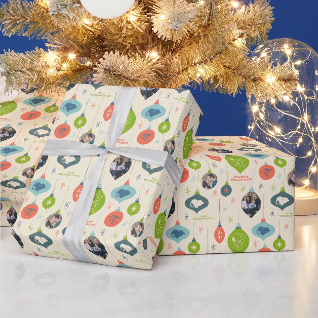 Papier Cadeau Arachides - Ornements de Noël | Photos de famille (Vacances)