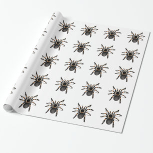 Papier Cadeau Araignée de tarentule réunie par rouge