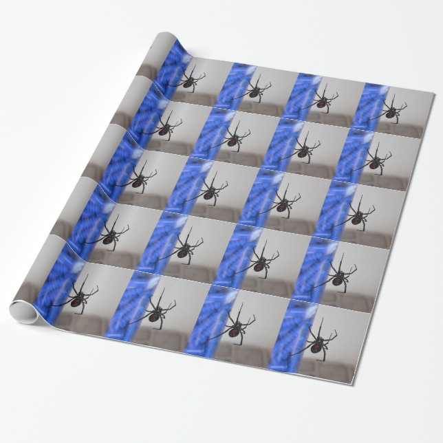 Papier Cadeau Araignée de veuve noire (Déroulé)