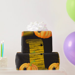 Papier Cadeau Araignées Et Citrouilles