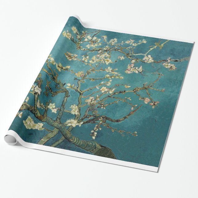 Papier Cadeau Arbre d'amande en fleurs - Van Gogh (Déroulé)