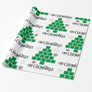 Papier Cadeau Arbre de Noël de la chimie