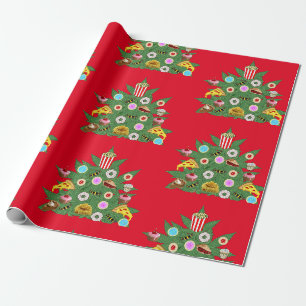 Papier Cadeau Arbre de Noël de mauvaises herbes Personnalisé