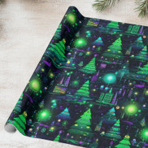 Arbre de Noël électrique violet