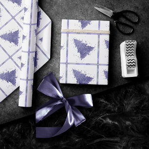 Papier Cadeau Arbre de Noël élégant   Charming Lavender Purple