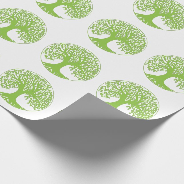 Papier Cadeau Arbre de papier d'emballage de la vie (Coin)