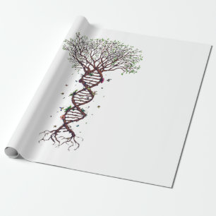 Papier Cadeau Arbre de vie génétique de l'ADN Environnement de