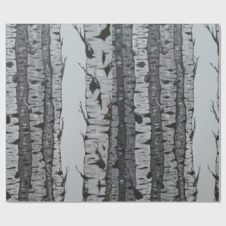 Papier Cadeau Arbres de bouleau
