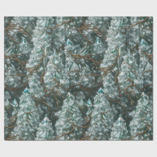 Papier Cadeau Arbres en cristal avec pousses à couler Enveloppem