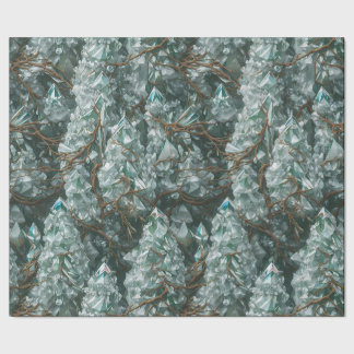 Papier Cadeau Arbres en cristal avec pousses à couler Enveloppem