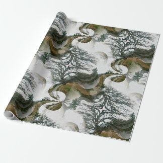 Papier Cadeau Arbres en hiver......