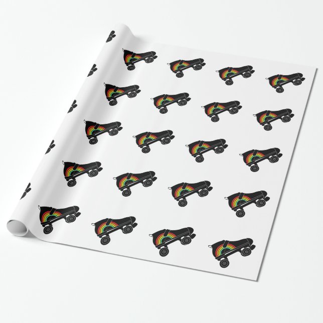 Papier Cadeau arc-en-ciel à quatre rouleaux (Déroulé)