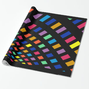 Papier Cadeau Arc numérique coloré