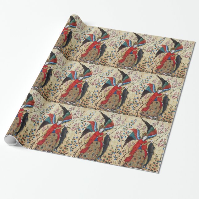 PAPIER CADEAU ARCHANGEL RAPHAEL ET LE POISSON (Déroulé)