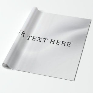 Papier Cadeau Argent ajouter votre papier d'emballage de texte p