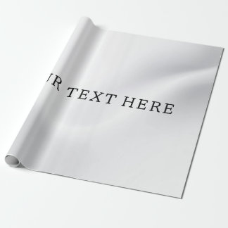 Papier Cadeau Argent ajouter votre papier d'emballage de texte p