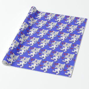 Papier Cadeau Argent Griffin Rampant