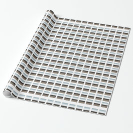 Papier Cadeau Argent sur papier d'emballage blanc