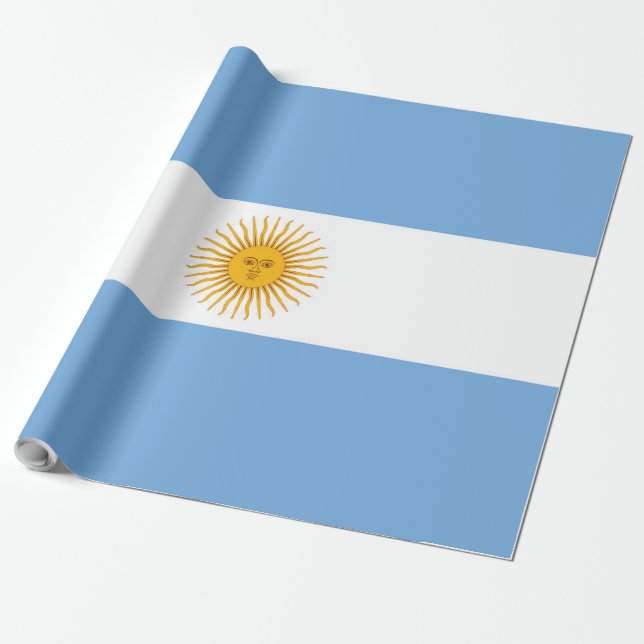 Papier Cadeau Argentina flag (Déroulé)
