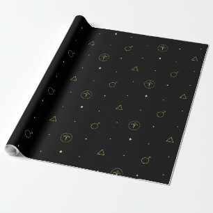 Papier Cadeau Aries zodiaque horoscope étoile signe dégradé