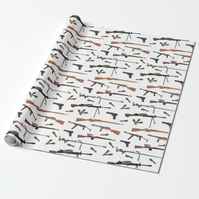 Papier Cadeau Armes 2ÈME GUERRE MONDIALE soviétiques (Déroulé)