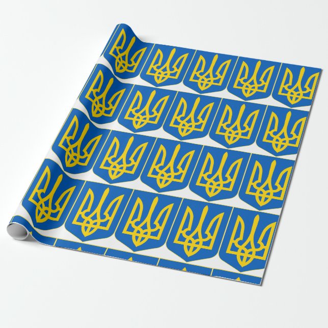 Papier Cadeau Armoiries de l'Ukraine (Déroulé)
