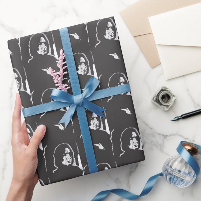 Papier Cadeau Armoiries de Snape Severus croisées B-W (Cadeaux)