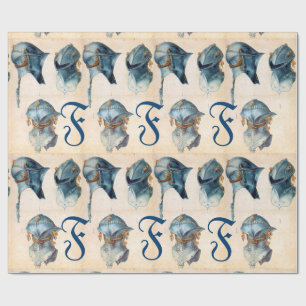 PAPIER CADEAU ARMOURS ANCIENS /TROIS ÉTUDES D'UN MONOGRAMME DE C