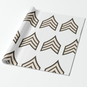 Papier Cadeau Army Sergeant rank