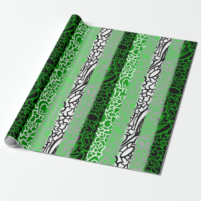 Papier Cadeau Aro Pride Squiggles (Déroulé)