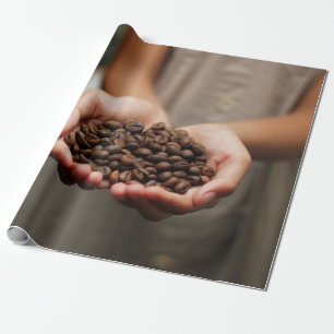 Papier Cadeau Arôme de fèves de café torréfié