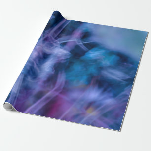 Papier Cadeau Arrangement de fleurs violettes et bleues