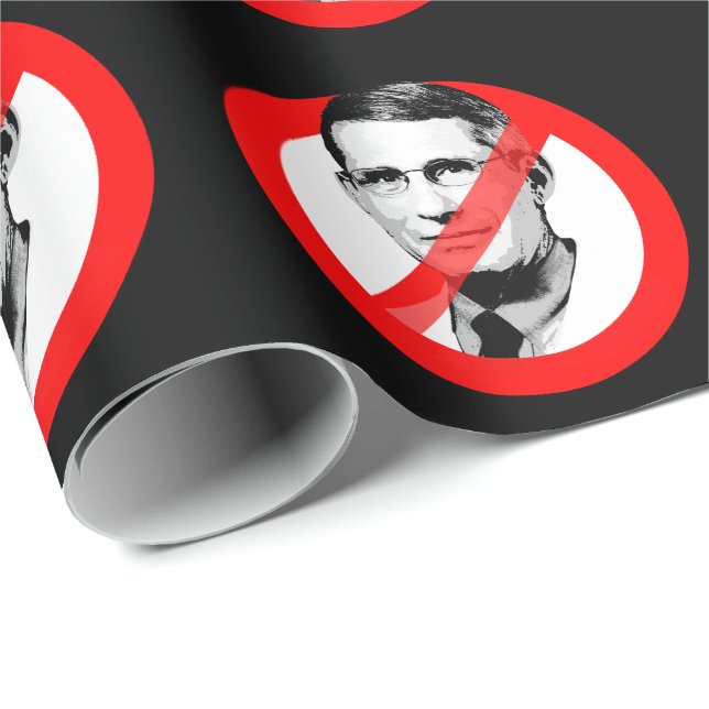 PAPIER CADEAU ARRÊTER TONY FAUCI (Coin rond)