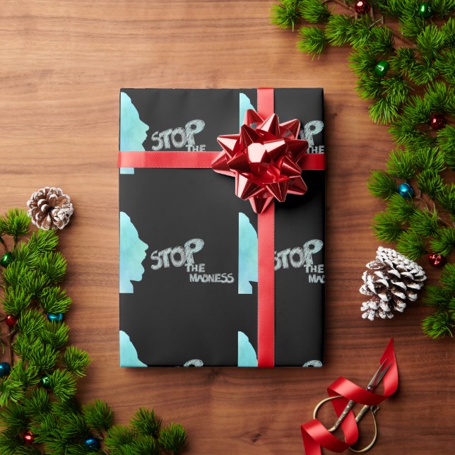 Papier Cadeau Arrêtez la folie (Cadeau de vacances)