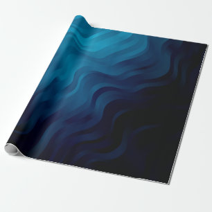 Papier Cadeau Arrière - plan BLEU foncé avec lignes. Illustratio