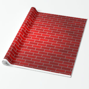 Papier Cadeau Arrière - plan de briques rouges